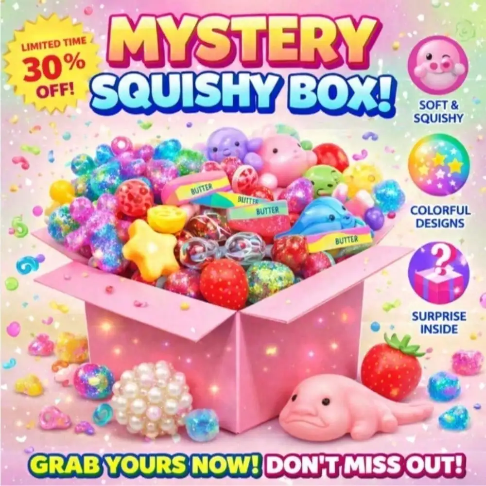 Random Style Squish Toy Blind Box, Tactile Soft Squeezer, Mood Relief Surprise Box For Family & Friends
Random Style Squish Toy Blind Box, Tactile Soft Squeezer, Mood Relief Surprise Box For Family & Friends