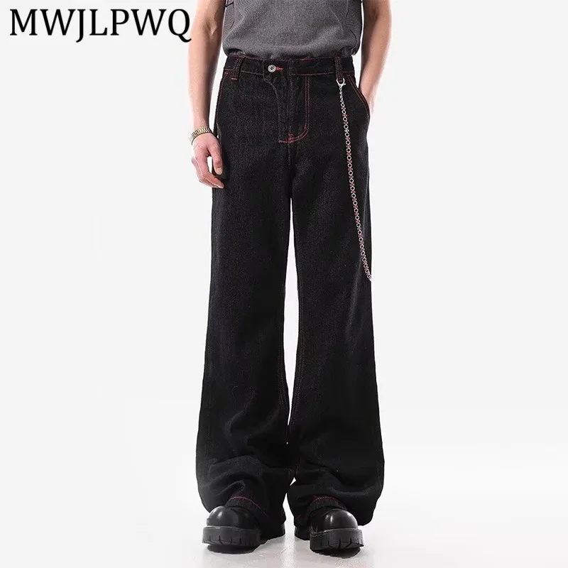 MWJLPWQ Retro Style Red-Edged Contrast-Stitch Flared Jeans For Men American High Street Unisex Straight Slim-Fit Trousers 14856
MWJLPWQ Retro Style Red-Edged Contrast-Stitch Flared Jeans For Men American High Street Unisex Straight Slim-Fit Trousers 14856