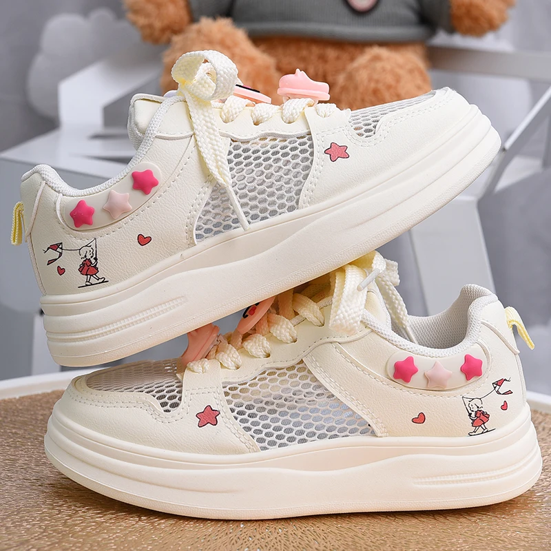 Girls' board shoes, children's mesh shoes, single mesh soft soled casual shoes, 2026 summer new style, breathable mesh shoes for
Girls' board shoes, children's mesh shoes, single mesh soft soled casual shoes, 2026 summer new style, breathable mesh shoes for