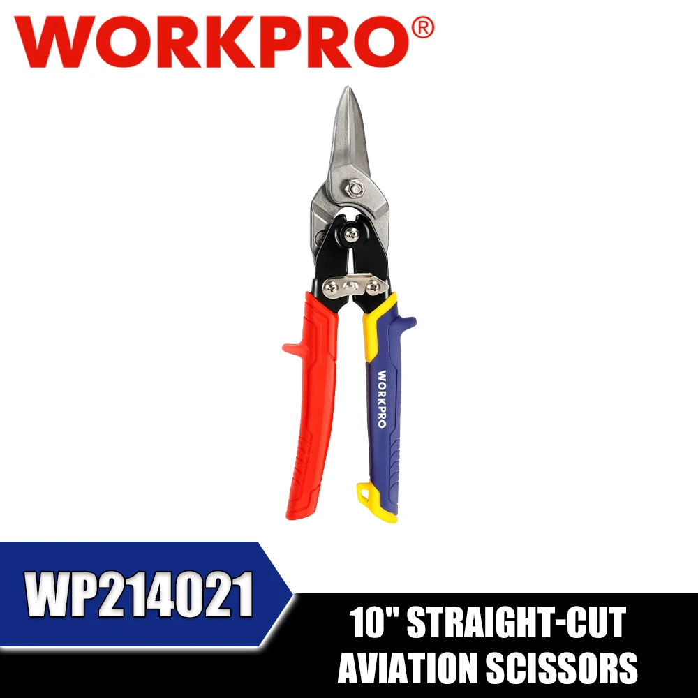 WORKPRO WP214021 10" Straight-Cut Aviation Scissors Hand Tools
WORKPRO WP214021 10" Straight-Cut Aviation Scissors Hand Tools