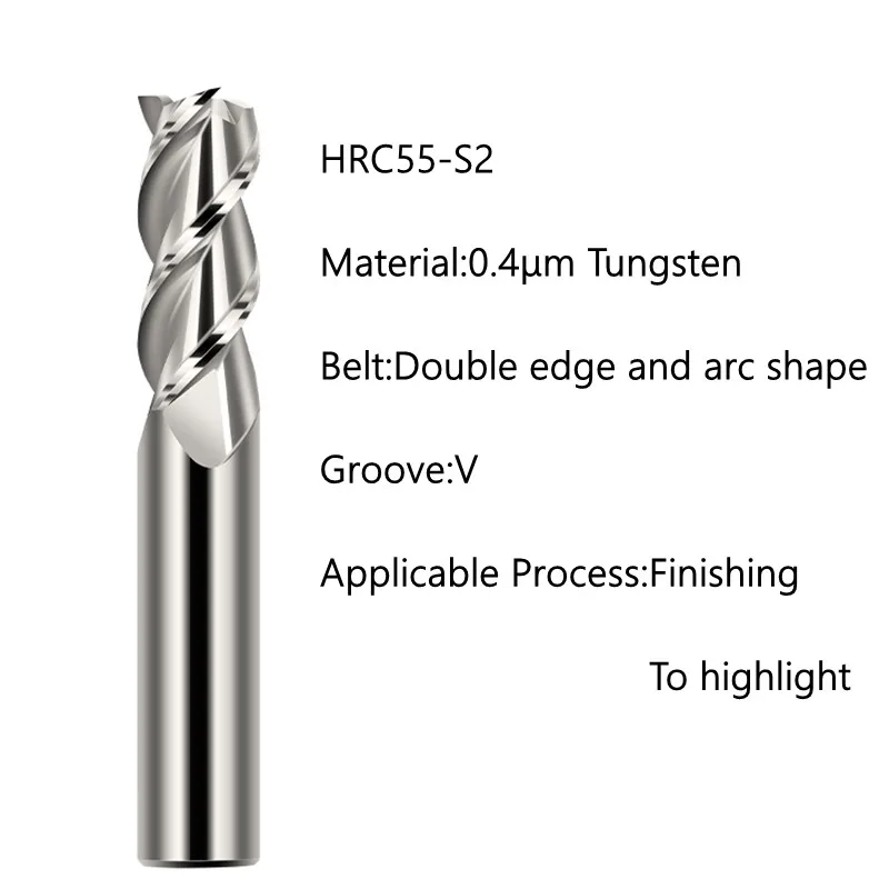 S2 flat end mill D4/6/8/10/12mm process Aluminum for mill cutter without coating CNC machine
S2 flat end mill D4/6/8/10/12mm process Aluminum for mill cutter without coating CNC machine