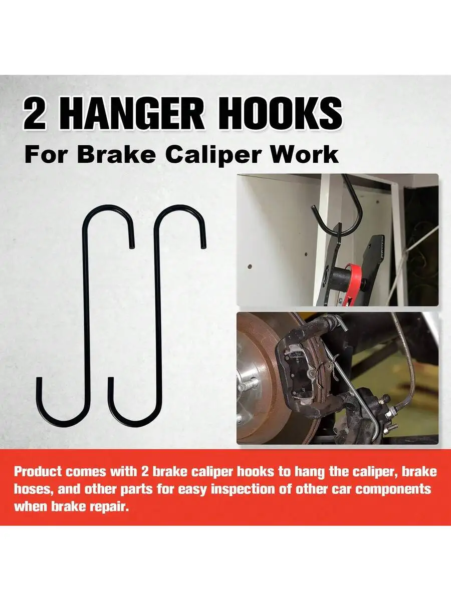 Brake Caliper Compression Tool With 2 Hanger Hooks And 2 Spreading Plates For Disc Brake Repair
Brake Caliper Compression Tool With 2 Hanger Hooks And 2 Spreading Plates For Disc Brake Repair