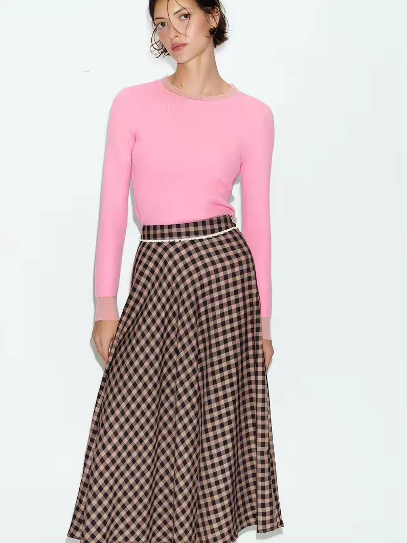 Ele High Waist Casual Commute Floral Trim Skirt Women's New Arrival Spring Season Faionable Ethnic Stage Costume
Ele High Waist Casual Commute Floral Trim Skirt Women's New Arrival Spring Season Faionable Ethnic Stage Costume