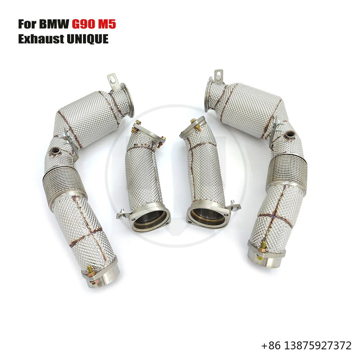 Ecnal for G90 M5 SS304 Sports with Heat Shield Metal Catalytic Exhaust Downpipe
Ecnal for G90 M5 SS304 Sports with Heat Shield Metal Catalytic Exhaust Downpipe
