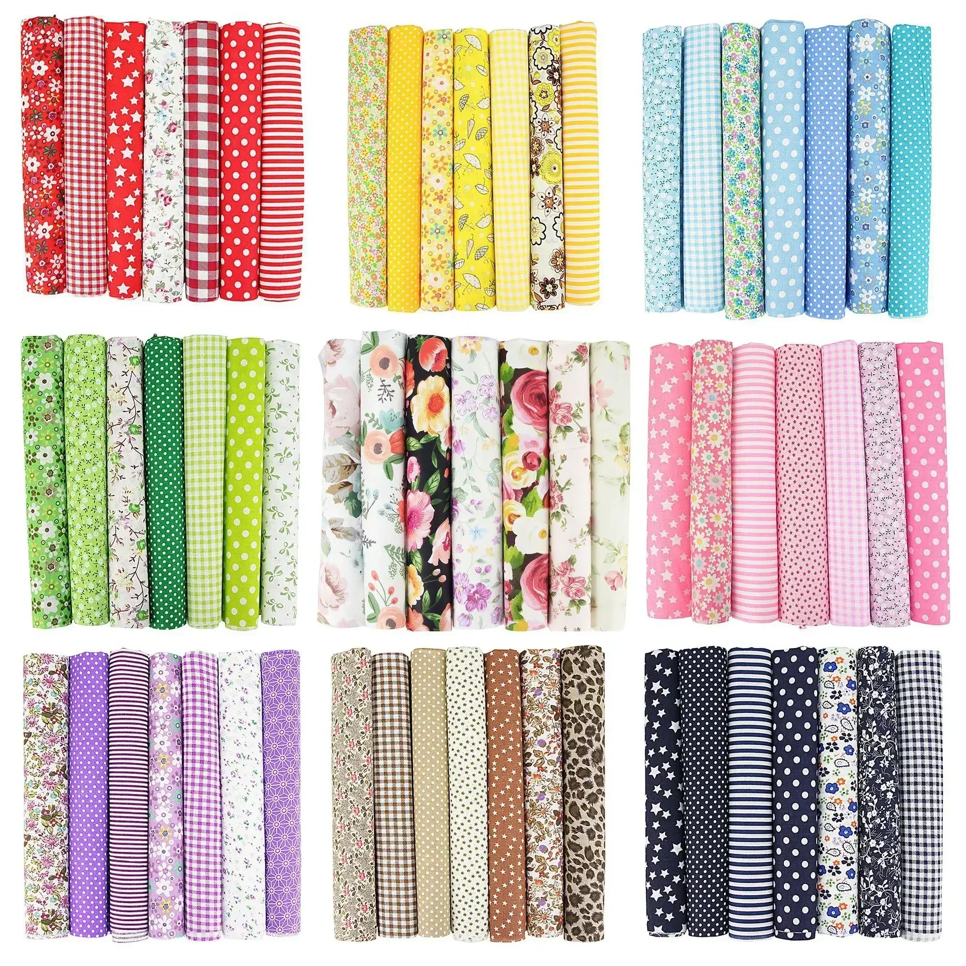 7Pcs 25x25cm Printed Cotton Fabric for Sewing Quilting Fabrics for Patchwork Needlework DIY Handmade Accessories
7Pcs 25x25cm Printed Cotton Fabric for Sewing Quilting Fabrics for Patchwork Needlework DIY Handmade Accessories