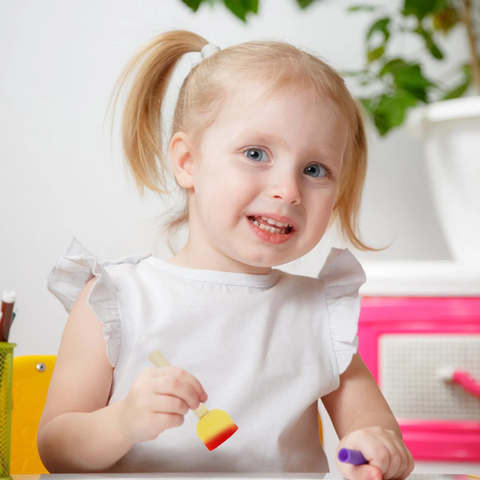 20Pcs Round Sponge Brushes for Painting Kids Art Tools Lightweight Easy to Carry Perfect for Nursery Garden and Birthday Parties
20Pcs Round Sponge Brushes for Painting Kids Art Tools Lightweight Easy to Carry Perfect for Nursery Garden and Birthday Parties