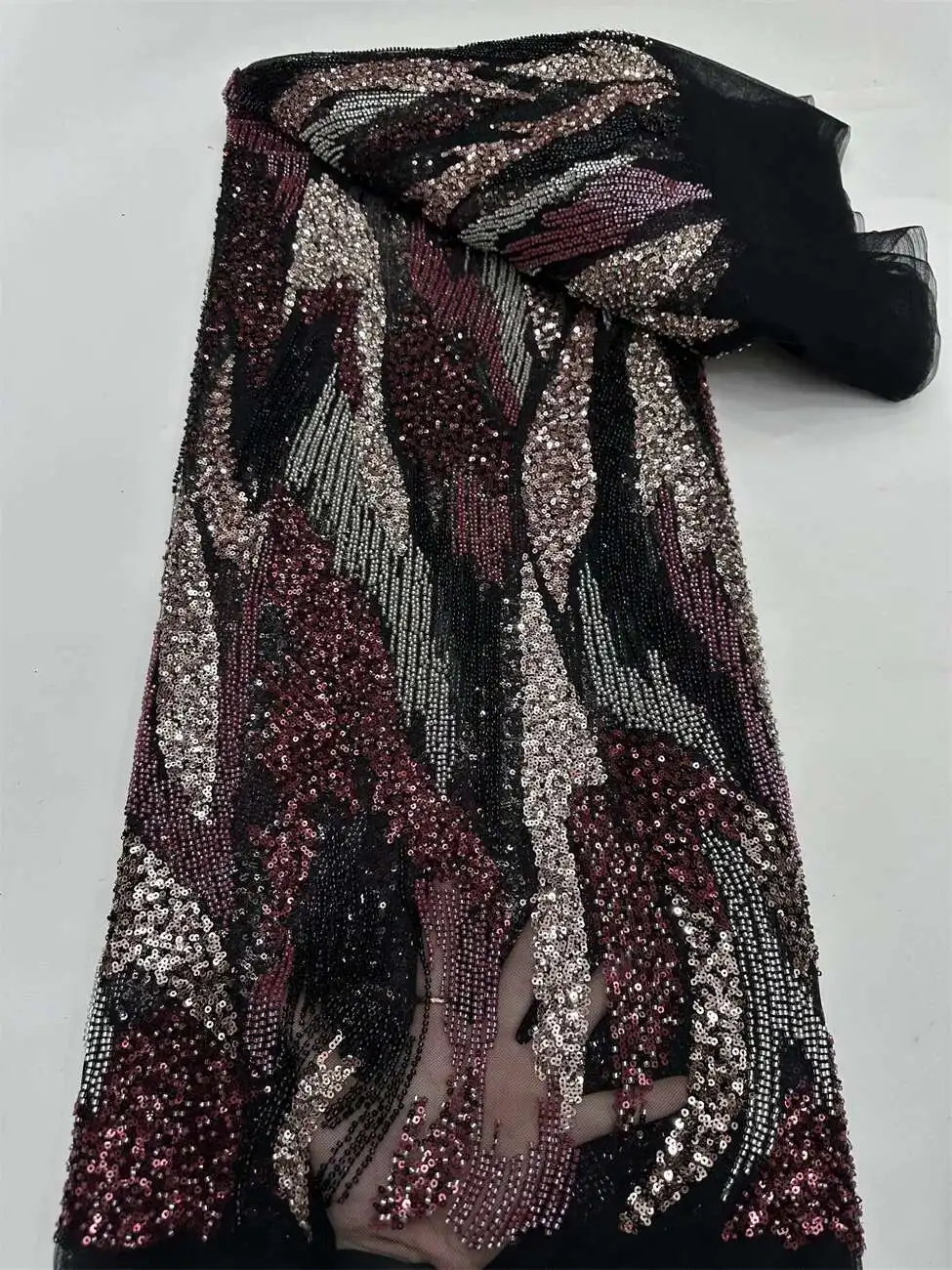 5Yards African Sequins Beaded Groom Lace Fabric High Quality French Tulle Lace Fabric 2025 Embroidery Nigerian Lace Fabrics
5Yards African Sequins Beaded Groom Lace Fabric High Quality French Tulle Lace Fabric 2025 Embroidery Nigerian Lace Fabrics