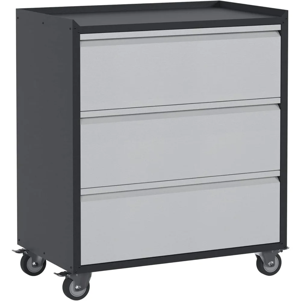 Metal Tool Storage Cabinets with Wheels,3 Drawers Rolling Tools Chest Cabinet for Garage,Warehouse,Assembly Required
Metal Tool Storage Cabinets with Wheels,3 Drawers Rolling Tools Chest Cabinet for Garage,Warehouse,Assembly Required