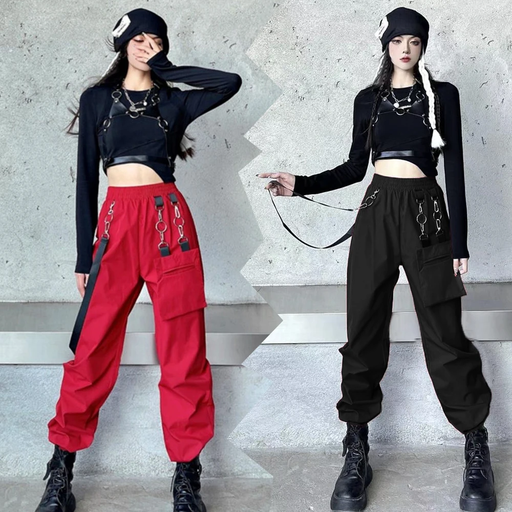 Kpop Jazz Costume Suit DS Korean Jazz Dance Red Pants Cool Korean Girl Group HipHop Stage Performance Clothing For Women Girls
Kpop Jazz Costume Suit DS Korean Jazz Dance Red Pants Cool Korean Girl Group HipHop Stage Performance Clothing For Women Girls