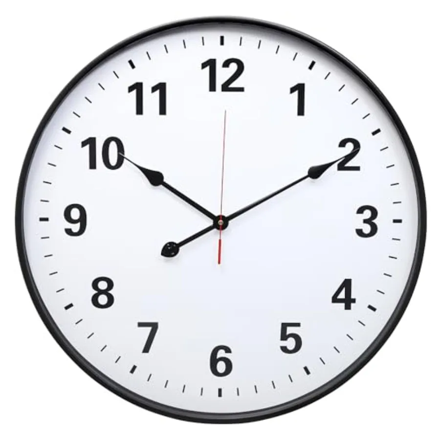Metal Large Wall Clock Black Retro Silent Quartz Battery Operated Decorative for Patio Kitchen Living Room Bedroom Pool
Metal Large Wall Clock Black Retro Silent Quartz Battery Operated Decorative for Patio Kitchen Living Room Bedroom Pool
