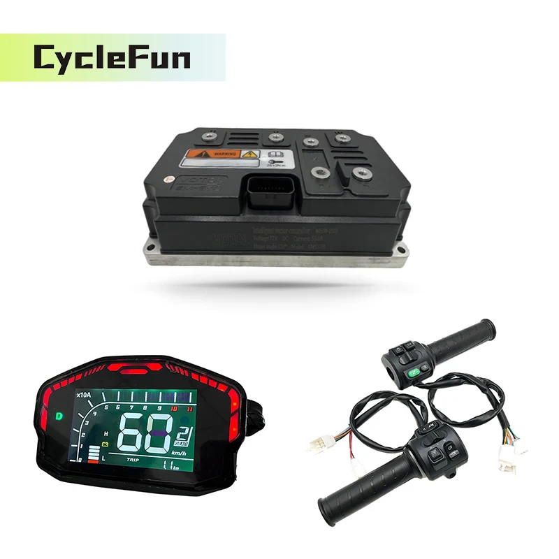 Контроллер двигателя ЭБУ VOTOL EM550 Boost 1000A Peak 1700A 14–18 кВт с дроссельной заслонкой T08, дисплеем DKD для электрического мотоцикла 
Контроллер двигателя ЭБУ VOTOL EM550 Boost 1000A Peak 1700A 14–18 кВт с дроссельной заслонкой T08, дисплеем DKD для электрического мотоцикла