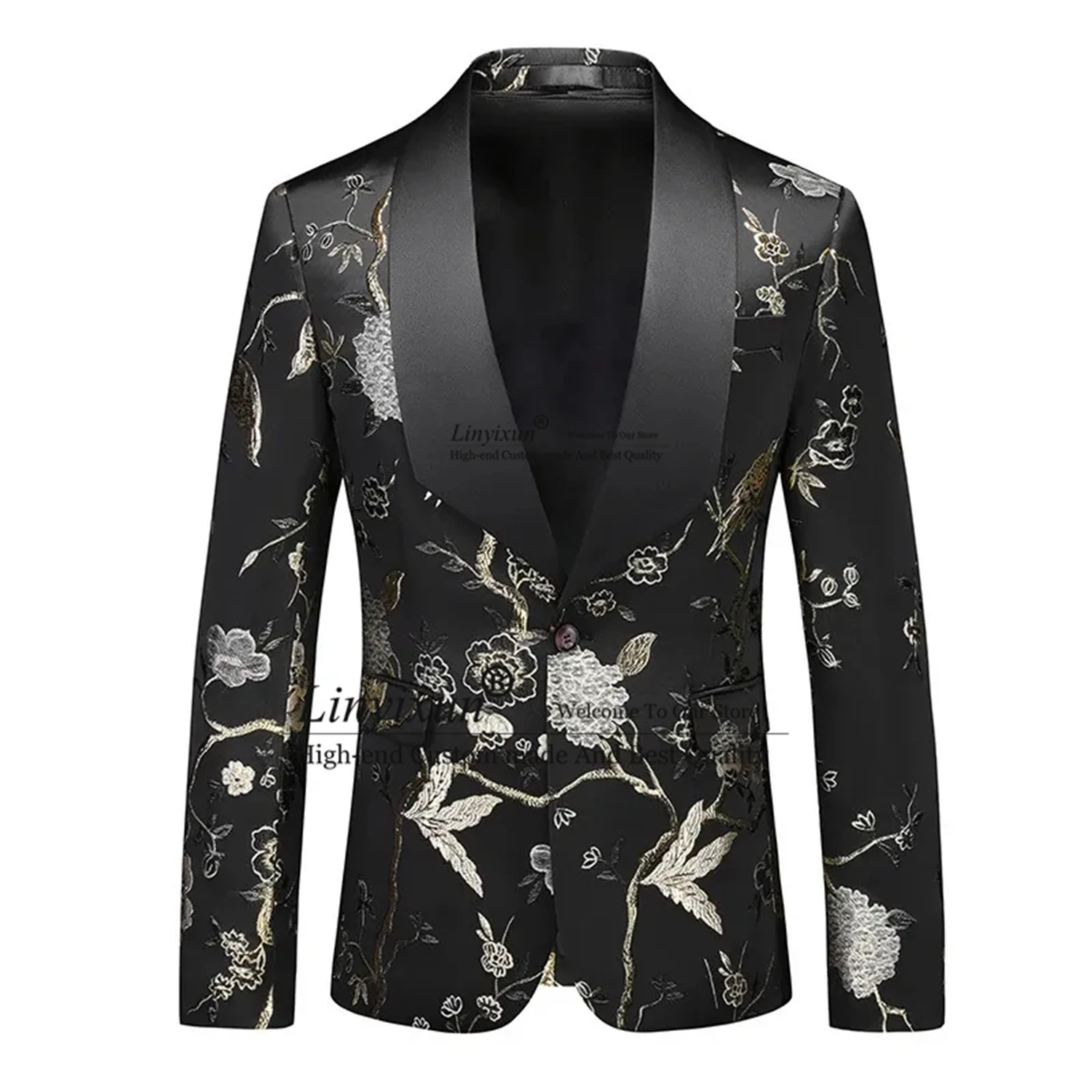 Fashion Embroided Jacquard Men Suits Slim Fit Groom Wedding Tuxedos Customized 2 Pieces Sets Male Prom Blazers Costume Homme
Fashion Embroided Jacquard Men Suits Slim Fit Groom Wedding Tuxedos Customized 2 Pieces Sets Male Prom Blazers Costume Homme
