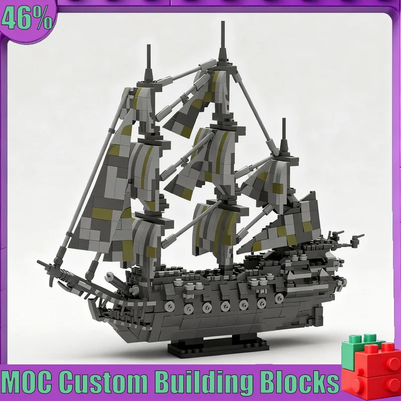 NEW 1160PCS Pirate Ghost Ship MOC Model Custom Puzzle Architecture DIY Assembly Educational Toy Gift Collection Display Blocks
NEW 1160PCS Pirate Ghost Ship MOC Model Custom Puzzle Architecture DIY Assembly Educational Toy Gift Collection Display Blocks