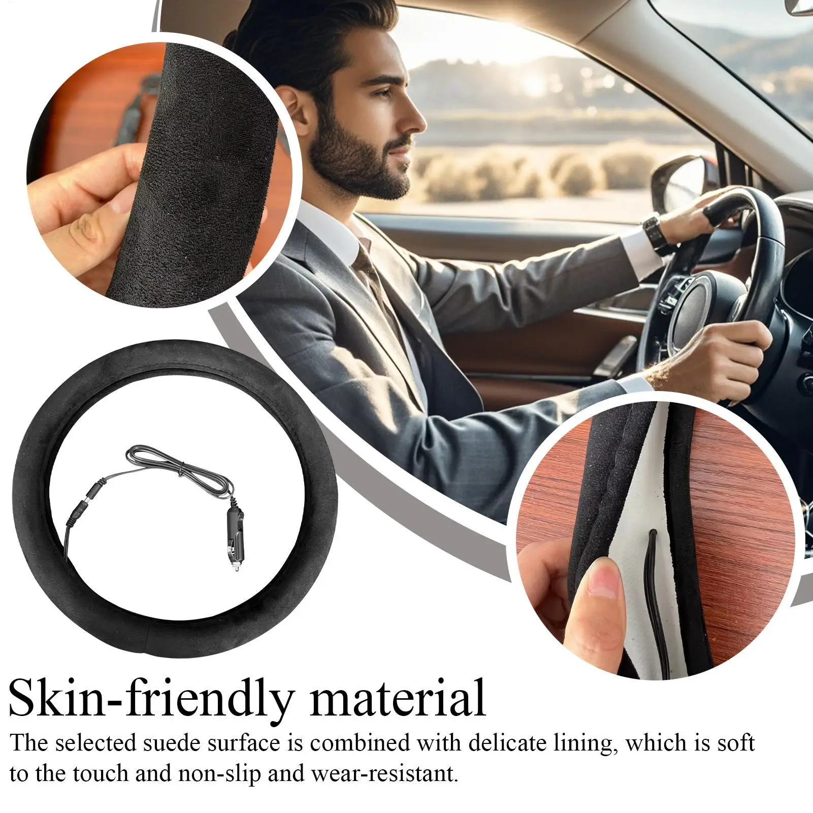 12V Steering Wheel Warmer Cover, Soft Breathable Heated Auto Supplies for Truck, Pickup, RV & Daily Commute, car accessories
12V Steering Wheel Warmer Cover, Soft Breathable Heated Auto Supplies for Truck, Pickup, RV & Daily Commute, car accessories
