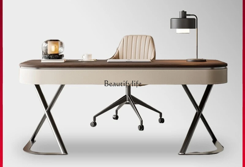 Simple walnut light luxury modern small apartment desk solid wood computer desk
Simple walnut light luxury modern small apartment desk solid wood computer desk