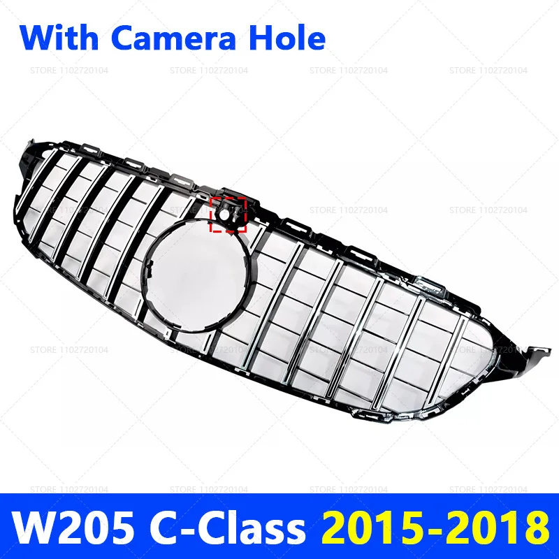 for 2015-2018 2019-2021 W205 C-Class Mercedes Benz C180 C200 C250 C300 C400 GT Front Bumper Grille Hood Grill With Camera Hole
for 2015-2018 2019-2021 W205 C-Class Mercedes Benz C180 C200 C250 C300 C400 GT Front Bumper Grille Hood Grill With Camera Hole