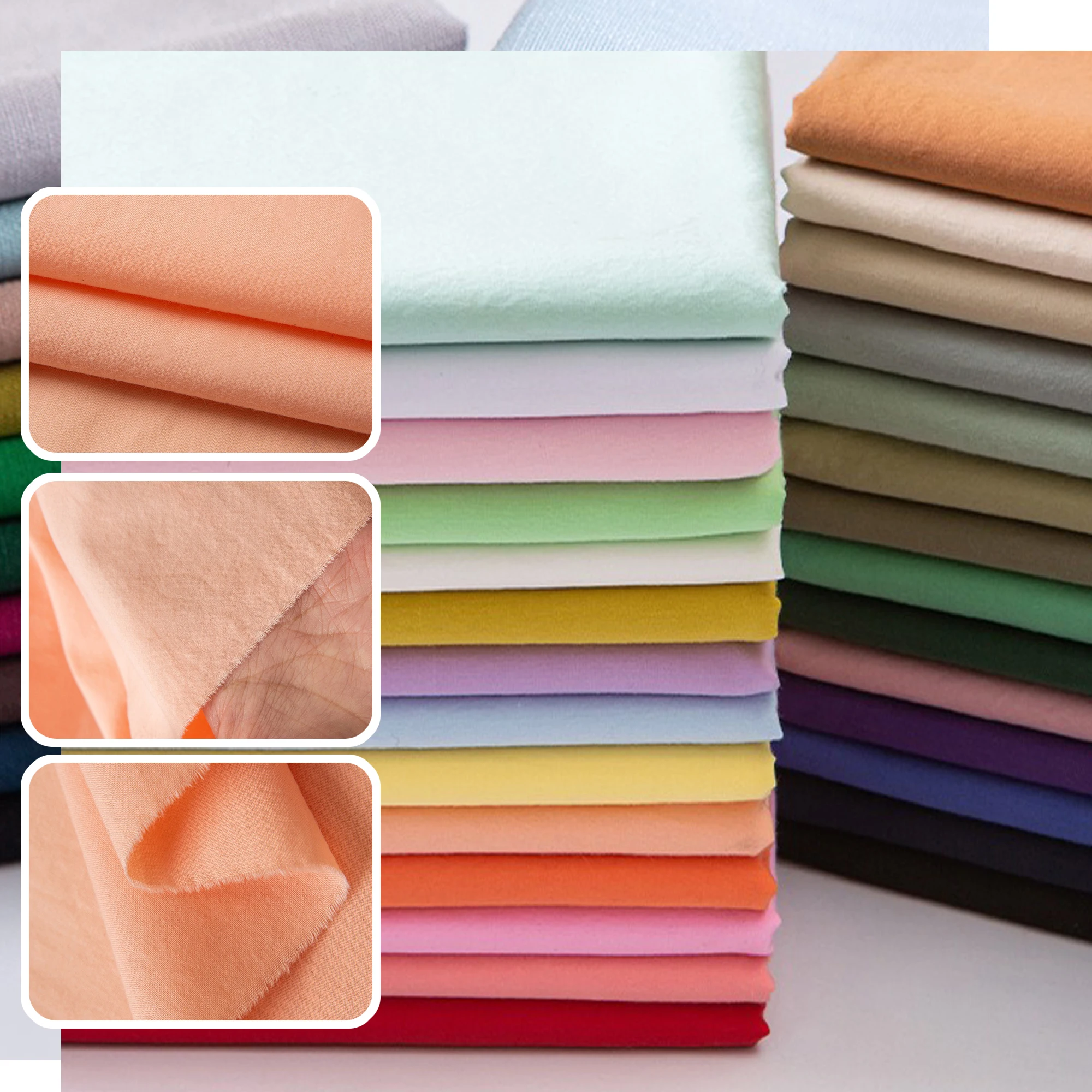 Solid Combed Cotton Poplin Fabric, 60s Cotton Yarn Lightweight and Breathable for Summer Clothing Dress DIY Handmade Quilting
Solid Combed Cotton Poplin Fabric, 60s Cotton Yarn Lightweight and Breathable for Summer Clothing Dress DIY Handmade Quilting