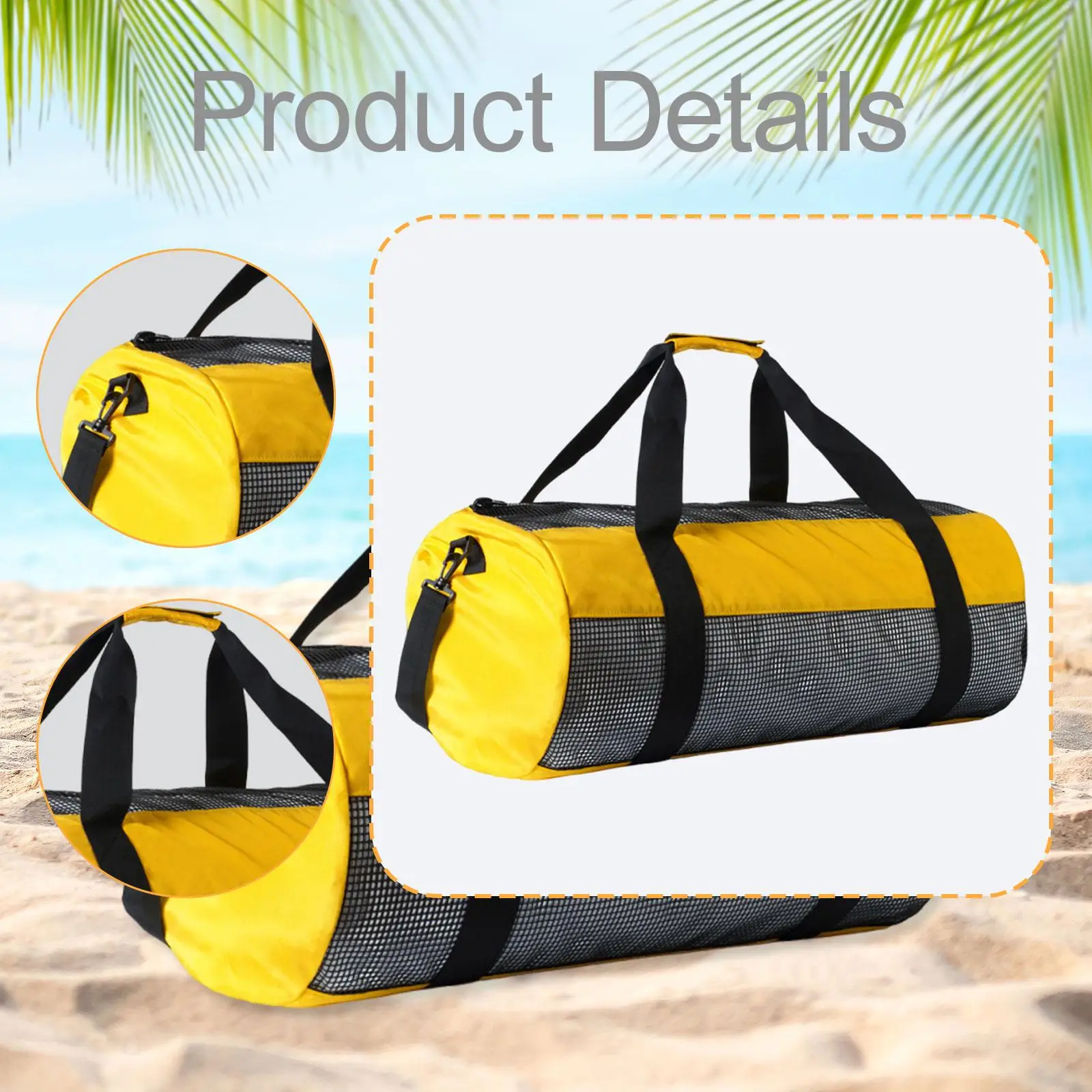 Large Capacity Waterproof Scuba Diving Gear Bag Adjustable Tote Mesh Equipment Organizer for Swimming Vacations
Large Capacity Waterproof Scuba Diving Gear Bag Adjustable Tote Mesh Equipment Organizer for Swimming Vacations