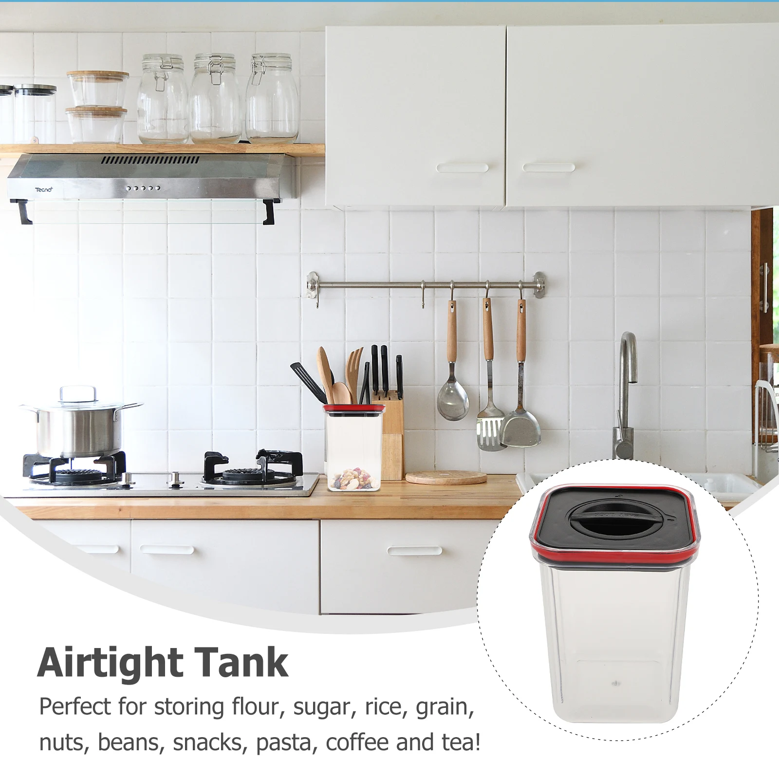 Spiral Sealed Tank Airtight Kitchen Containers Plastic PP Food Grade Safe Lightweight Storage Boxes Household ganization
Spiral Sealed Tank Airtight Kitchen Containers Plastic PP Food Grade Safe Lightweight Storage Boxes Household ganization