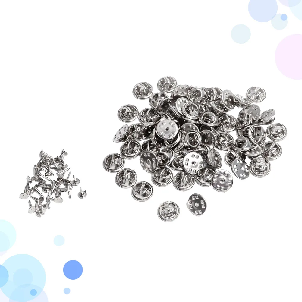100 set 11.5Mm Pin Backs For Lapel Pins Brooch Clasps Tie Tacks Blank Badge Diy Jewelry Making Craft Supplies Silver Insignia
100 set 11.5Mm Pin Backs For Lapel Pins Brooch Clasps Tie Tacks Blank Badge Diy Jewelry Making Craft Supplies Silver Insignia