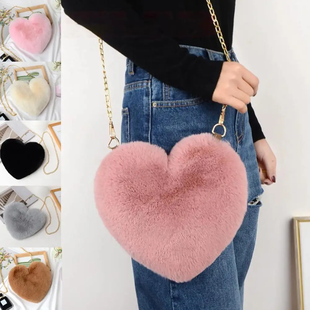 Плюшевая сумка с цепочкой, женские сумки в форме сердца, милые сумки через плечо из искусственного меха, мягкая плюшевая сумка на плечо с цепочкой
Плюшевая сумка с цепочкой, женские сумки в форме сердца, милые сумки через плечо из искусственного меха, мягкая плюшевая сумка на плечо с цепочкой