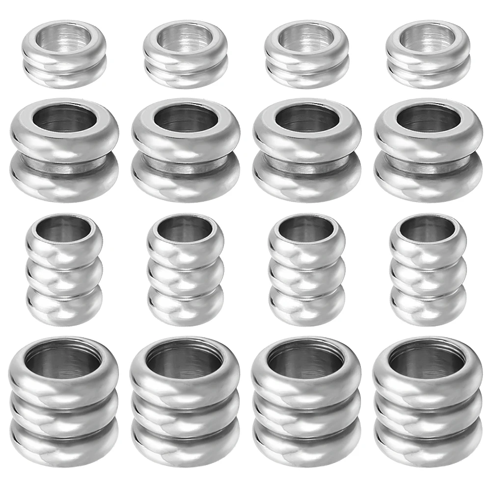 20pcs Stainless Steel Big Hole Spacer Beads Metal Round Large Hole Loose Spacer Beads For DIY Jewelry Making Bracelets Necklace
20pcs Stainless Steel Big Hole Spacer Beads Metal Round Large Hole Loose Spacer Beads For DIY Jewelry Making Bracelets Necklace