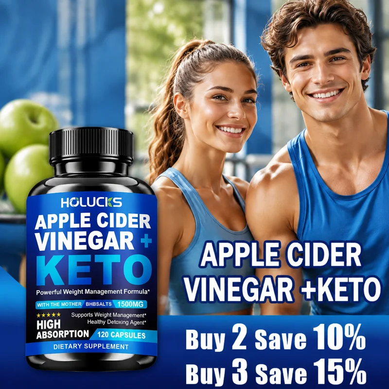 High Efficiency Keto ACV Capsules, with Vitamin C & BHB Salts, Relieve Bloating, Optimize Metabolism & Daily Vitality
High Efficiency Keto ACV Capsules, with Vitamin C & BHB Salts, Relieve Bloating, Optimize Metabolism & Daily Vitality