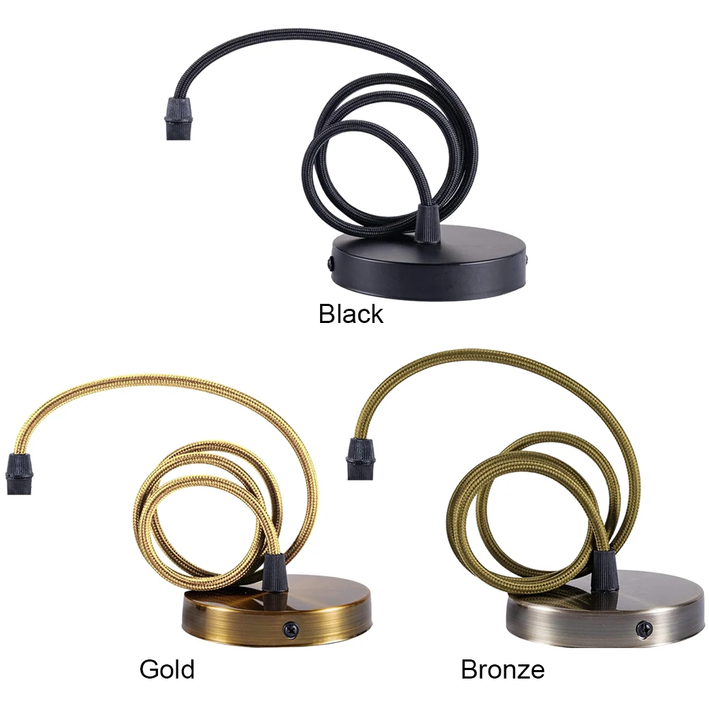 Vintage Edison Lamp Base AC110V-220V Pendant Light Holder 1M Cable Pendant Light Base Socket DIY Retro Hanging Lamp Accessories
Vintage Edison Lamp Base AC110V-220V Pendant Light Holder 1M Cable Pendant Light Base Socket DIY Retro Hanging Lamp Accessories