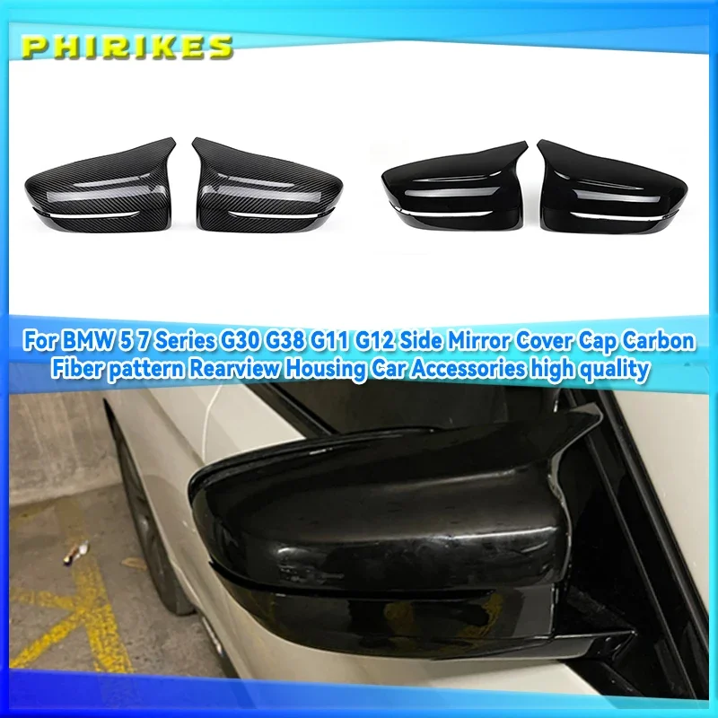 For BMW 5 7 Series G30 G38 G11 G12 Car Rear View Side Wing Mirror Cap black Carbon Fiber pattern car accessories 2017 2018 2016
For BMW 5 7 Series G30 G38 G11 G12 Car Rear View Side Wing Mirror Cap black Carbon Fiber pattern car accessories 2017 2018 2016