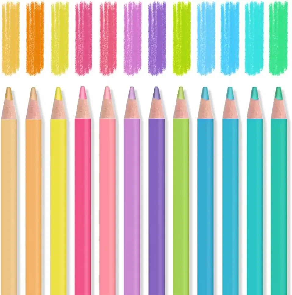 12 Water Soluble Colored Pencils, Pre-sharpened, Break-Resistant, Vibrant Colors for Adults, No Duplicates
12 Water Soluble Colored Pencils, Pre-sharpened, Break-Resistant, Vibrant Colors for Adults, No Duplicates