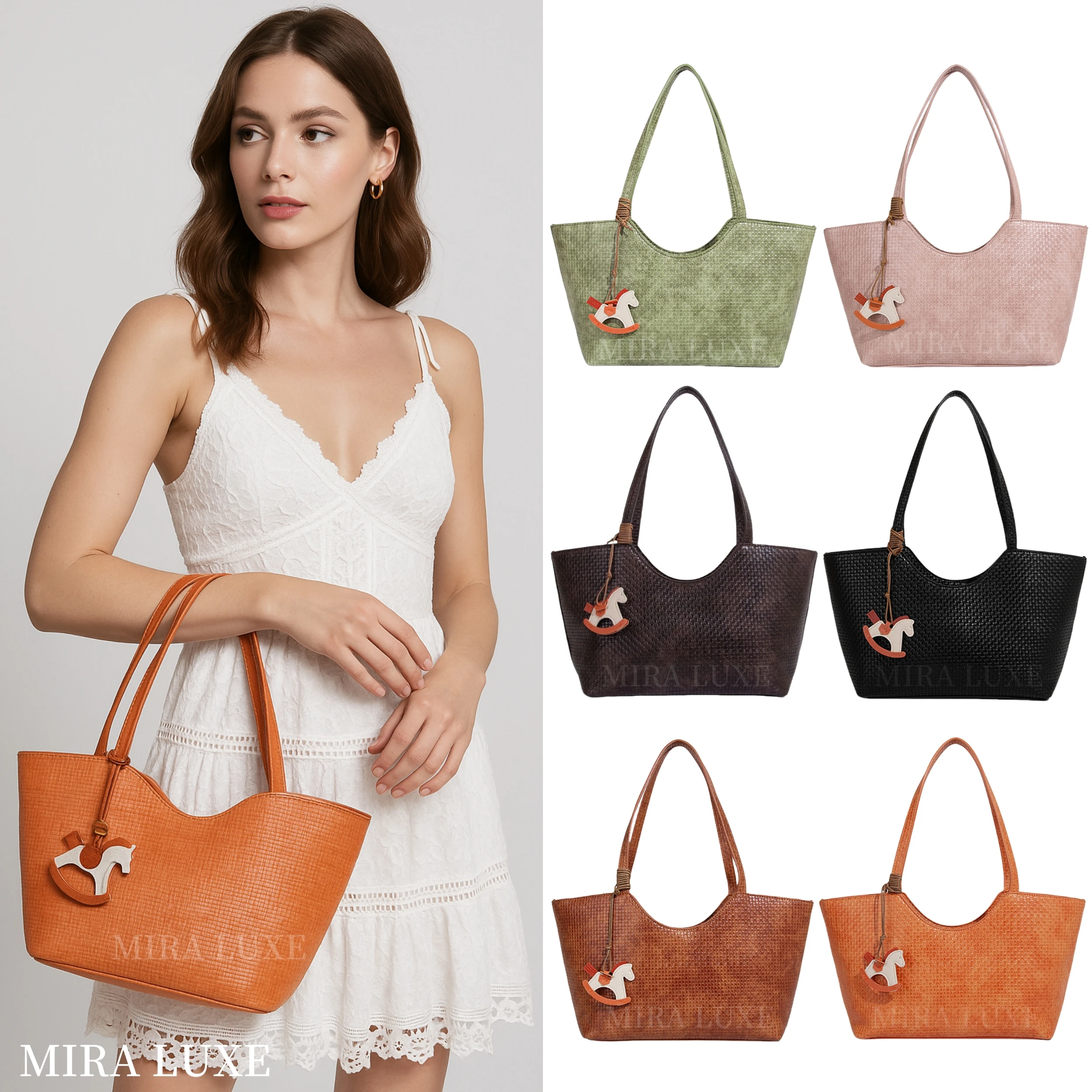 Women Tote Bag Fashion Tote Shoulder Handbag Large Capacity Pu Leather Shoulder Bag Luxury Large Capacity Tote Bag Bucket Bag
Women Tote Bag Fashion Tote Shoulder Handbag Large Capacity Pu Leather Shoulder Bag Luxury Large Capacity Tote Bag Bucket Bag