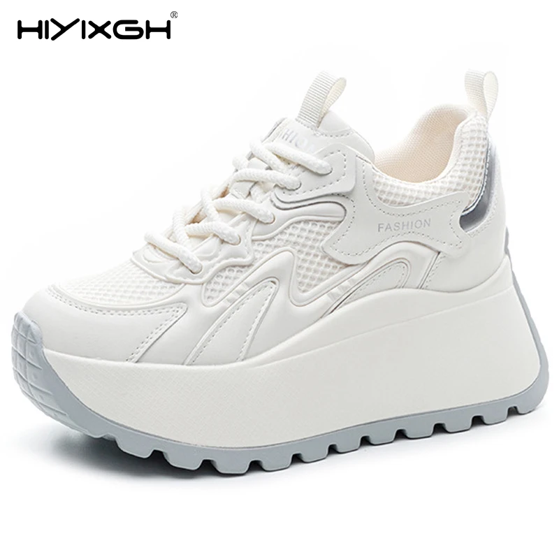 8cm Air Mesh Microfiber Vulcanize Chunky Sneaker Lace Up Shoes Fashion Synthetic Leather Flats Platform Wedge Women Ladies
8cm Air Mesh Microfiber Vulcanize Chunky Sneaker Lace Up Shoes Fashion Synthetic Leather Flats Platform Wedge Women Ladies