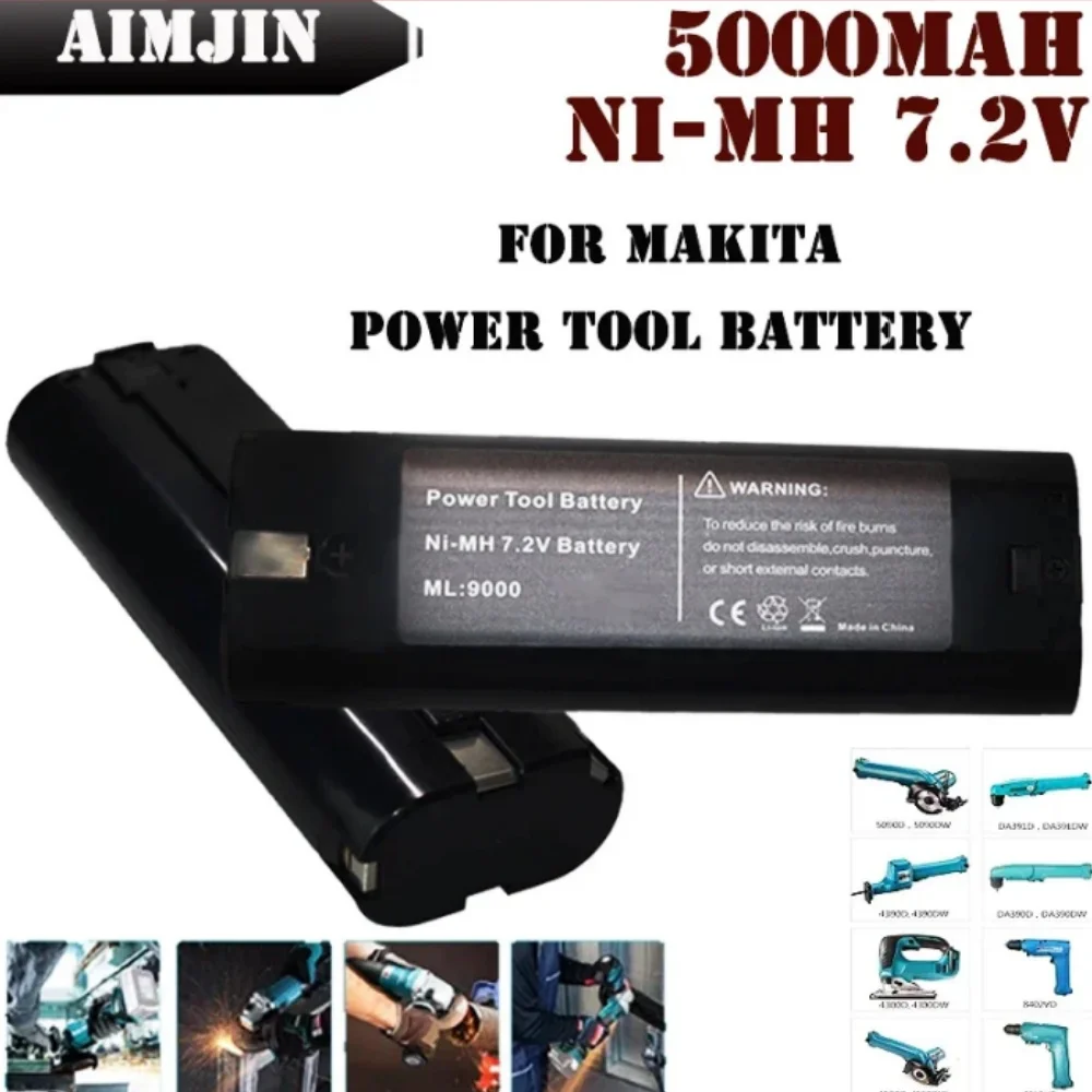 7.2V 5000mAh Power Tool Battery for MAKITA 7033 7002 7000 632003-2 191679-9 192532-2 Cordless Drill Battery
7.2V 5000mAh Power Tool Battery for MAKITA 7033 7002 7000 632003-2 191679-9 192532-2 Cordless Drill Battery