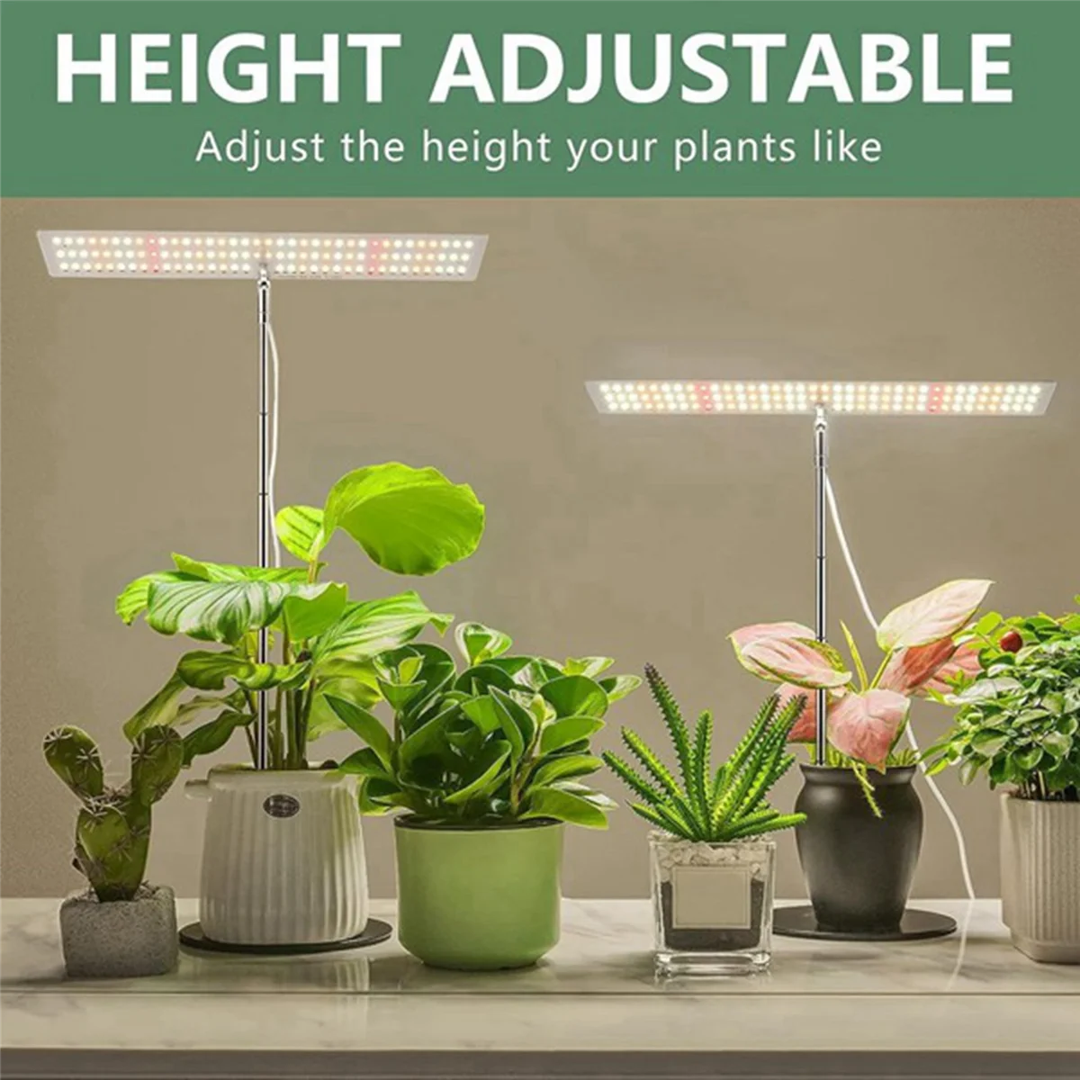 ABNH Grow Light, Full Spectrum LED Plant Light for Plants, Height Adjustable Growing Lamp with Auto On/Off Timer 4H/8H/12H
ABNH Grow Light, Full Spectrum LED Plant Light for Plants, Height Adjustable Growing Lamp with Auto On/Off Timer 4H/8H/12H