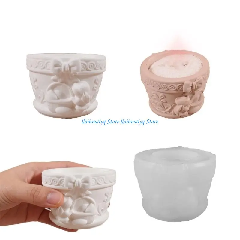 573B Easter Rabbit Bowtie Silicone Molds For Making Pen Cup Flowerpot
573B Easter Rabbit Bowtie Silicone Molds For Making Pen Cup Flowerpot