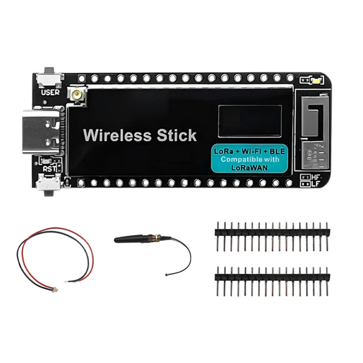 ABDX-ESP32-S3 Wireless Stick V3 433-510MHz LoRa WIFI Bluetooth Development Board with 0.49-Inch OLED
ABDX-ESP32-S3 Wireless Stick V3 433-510MHz LoRa WIFI Bluetooth Development Board with 0.49-Inch OLED
