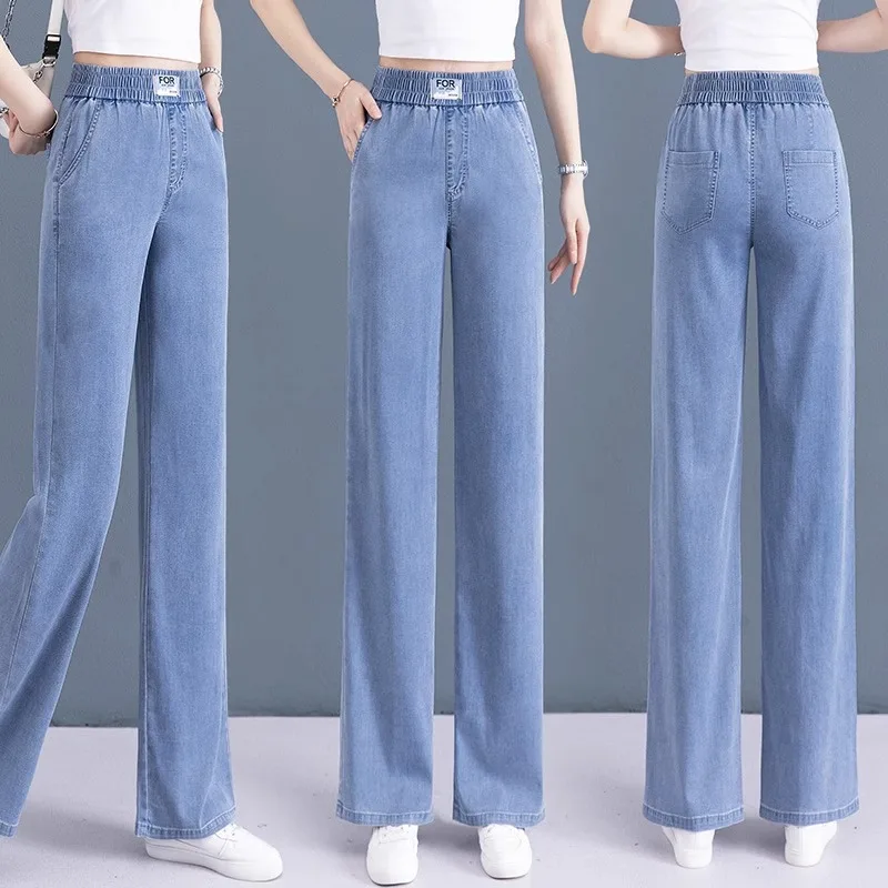 Wide Leg Thin Denim Jeans High Waist Faionable Straight Cut Summer New Arrival Women's Premium Quali Long Pants
Wide Leg Thin Denim Jeans High Waist Faionable Straight Cut Summer New Arrival Women's Premium Quali Long Pants