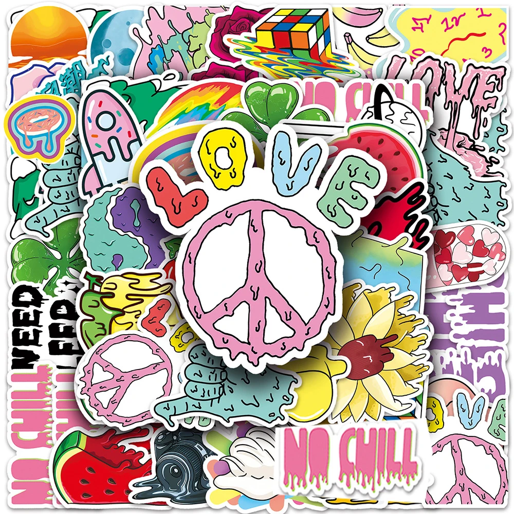 10/30/50pcs Cartoon Creative Melting Pattern Stickers Personalized Graffiti Decals Laptop Phone Luggage Aesthetic Sticker Decor
10/30/50pcs Cartoon Creative Melting Pattern Stickers Personalized Graffiti Decals Laptop Phone Luggage Aesthetic Sticker Decor