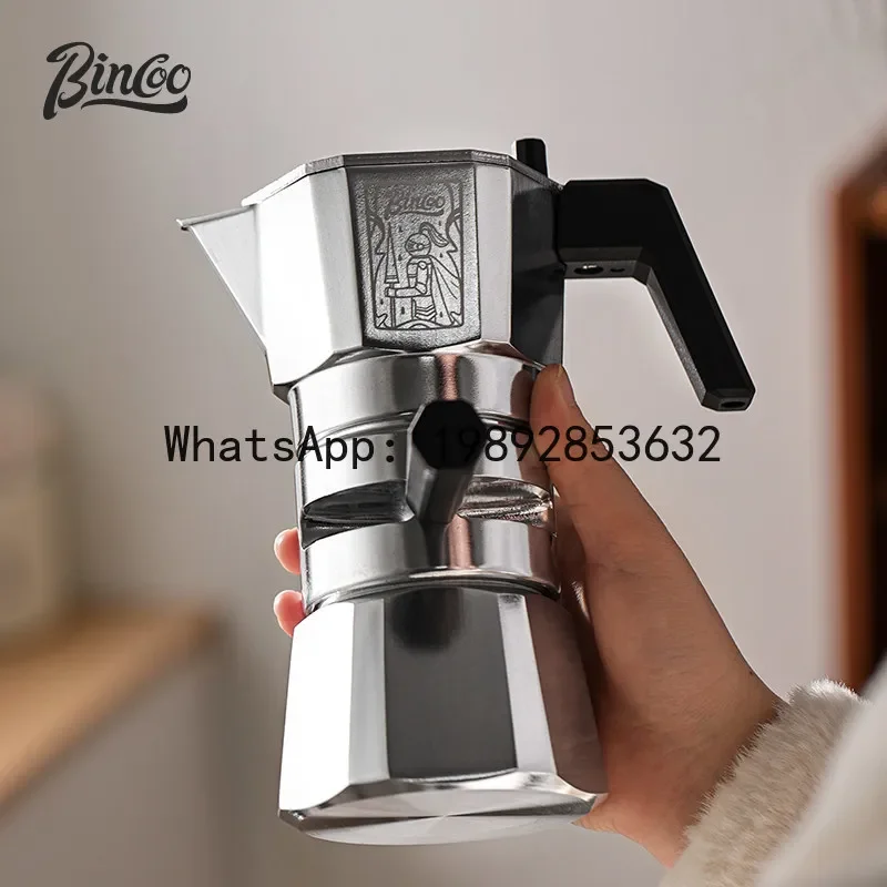A5.14 Thermostatic double valve moka pot coffee pot concentrated household outdoor camping style coffee machine suit
A5.14 Thermostatic double valve moka pot coffee pot concentrated household outdoor camping style coffee machine suit