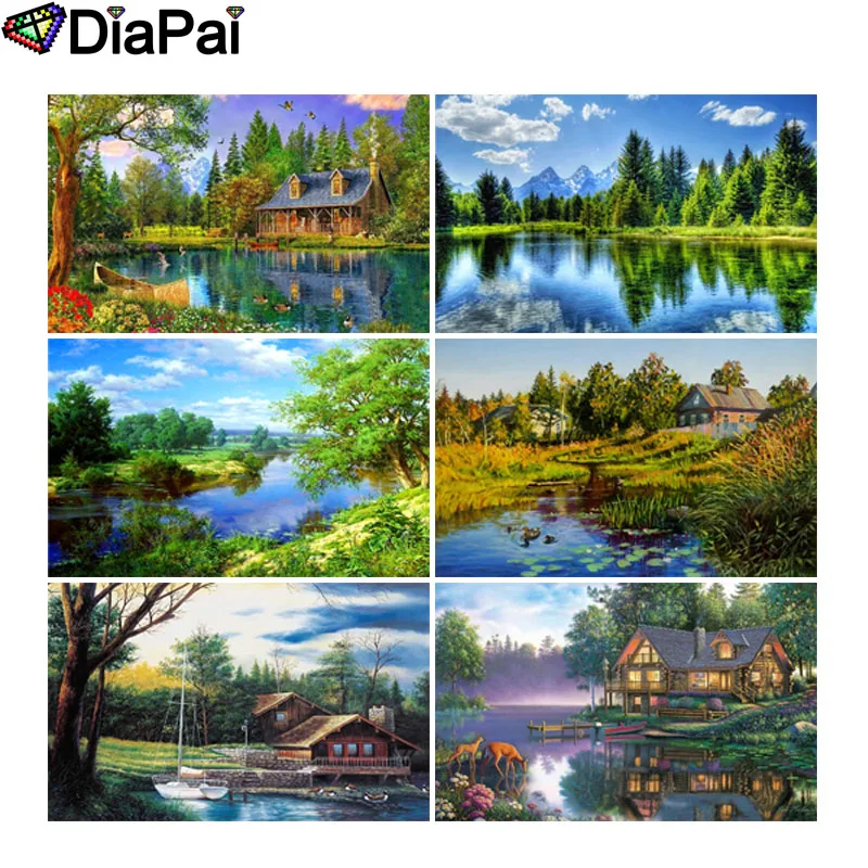 DIAPAI 5D DIY Diamond Painting 100% Full Square/Round Drill "Beautiful house scenery" 3D Embroidery Cross Stitch Home Decor
DIAPAI 5D DIY Diamond Painting 100% Full Square/Round Drill "Beautiful house scenery" 3D Embroidery Cross Stitch Home Decor