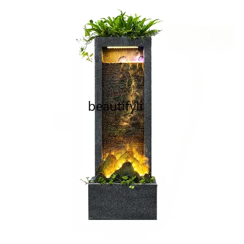 Water Curtain Wall Running Water Screen Office Living Room Entrance Landscape Fountain TV Cabinet next to Floor Ornaments
Water Curtain Wall Running Water Screen Office Living Room Entrance Landscape Fountain TV Cabinet next to Floor Ornaments