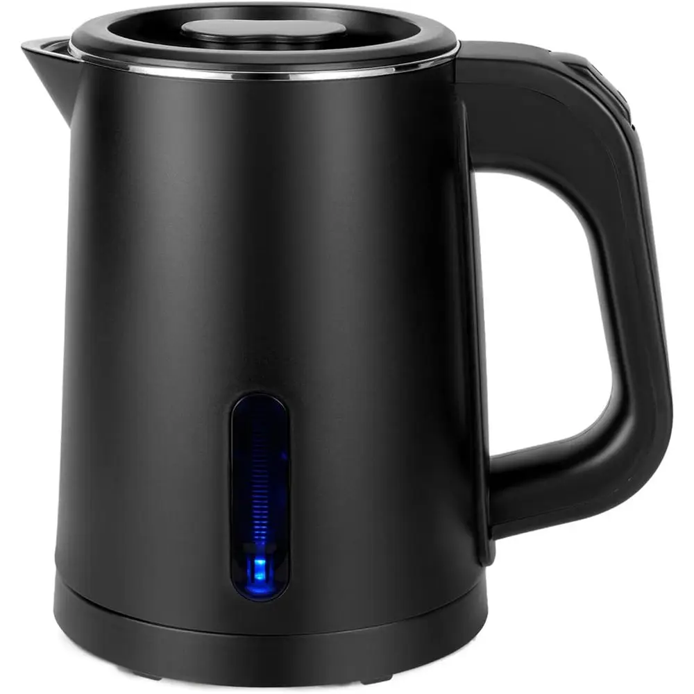 Portable 0.8L Stainless Steel Mini Electric Kettle with Auto-Off and Boil Dry Protection for Travel (Black)
Portable 0.8L Stainless Steel Mini Electric Kettle with Auto-Off and Boil Dry Protection for Travel (Black)