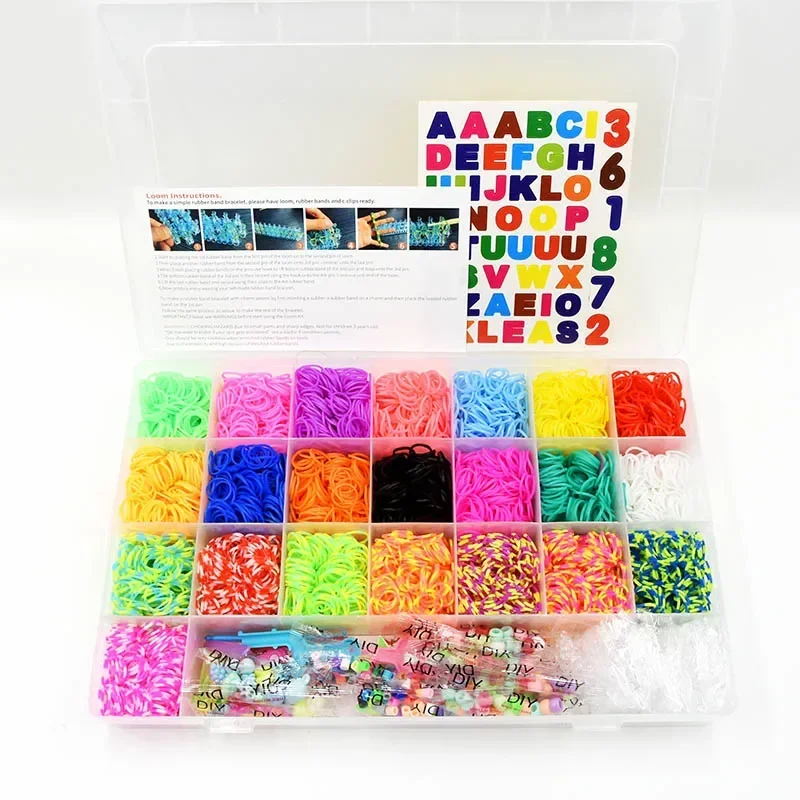 Loom Rubber Bands Children Diy Arts Crafts Toys Bracelet Girl Gift Hair Band Colorful Gum Make Woven Bracelets Kids Toy
Loom Rubber Bands Children Diy Arts Crafts Toys Bracelet Girl Gift Hair Band Colorful Gum Make Woven Bracelets Kids Toy