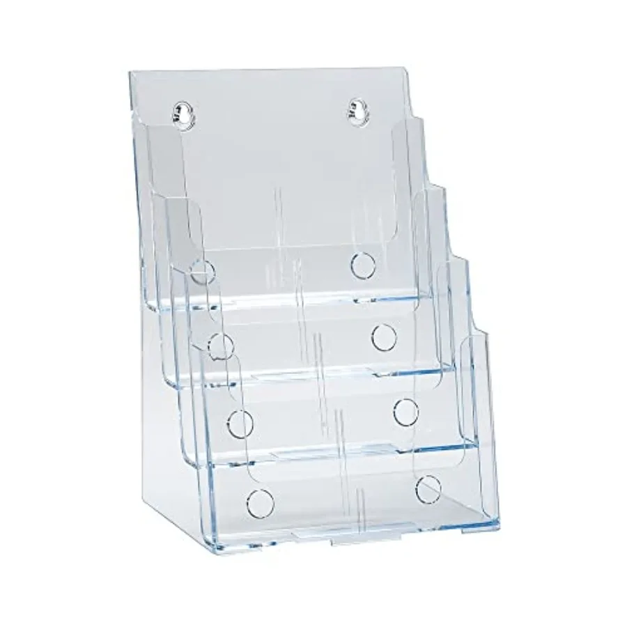 252376 Four Tier, Four Pocket Letter Brochure File Holder for Flyer, Office Supplies, Paper Document or Magazines, Clear Organi
252376 Four Tier, Four Pocket Letter Brochure File Holder for Flyer, Office Supplies, Paper Document or Magazines, Clear Organi