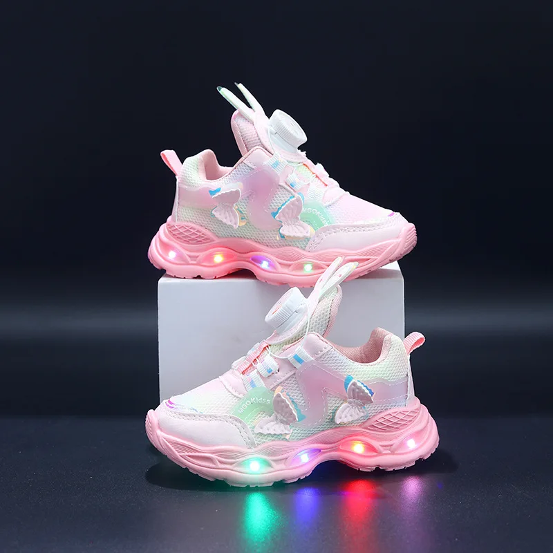 Kids'Casual Shoes Led Light Solid Color Mesh Butterfly Fashion Autumn Shoes For Children Anti-slip Pink Purple Shoes Size 21-30
Kids'Casual Shoes Led Light Solid Color Mesh Butterfly Fashion Autumn Shoes For Children Anti-slip Pink Purple Shoes Size 21-30