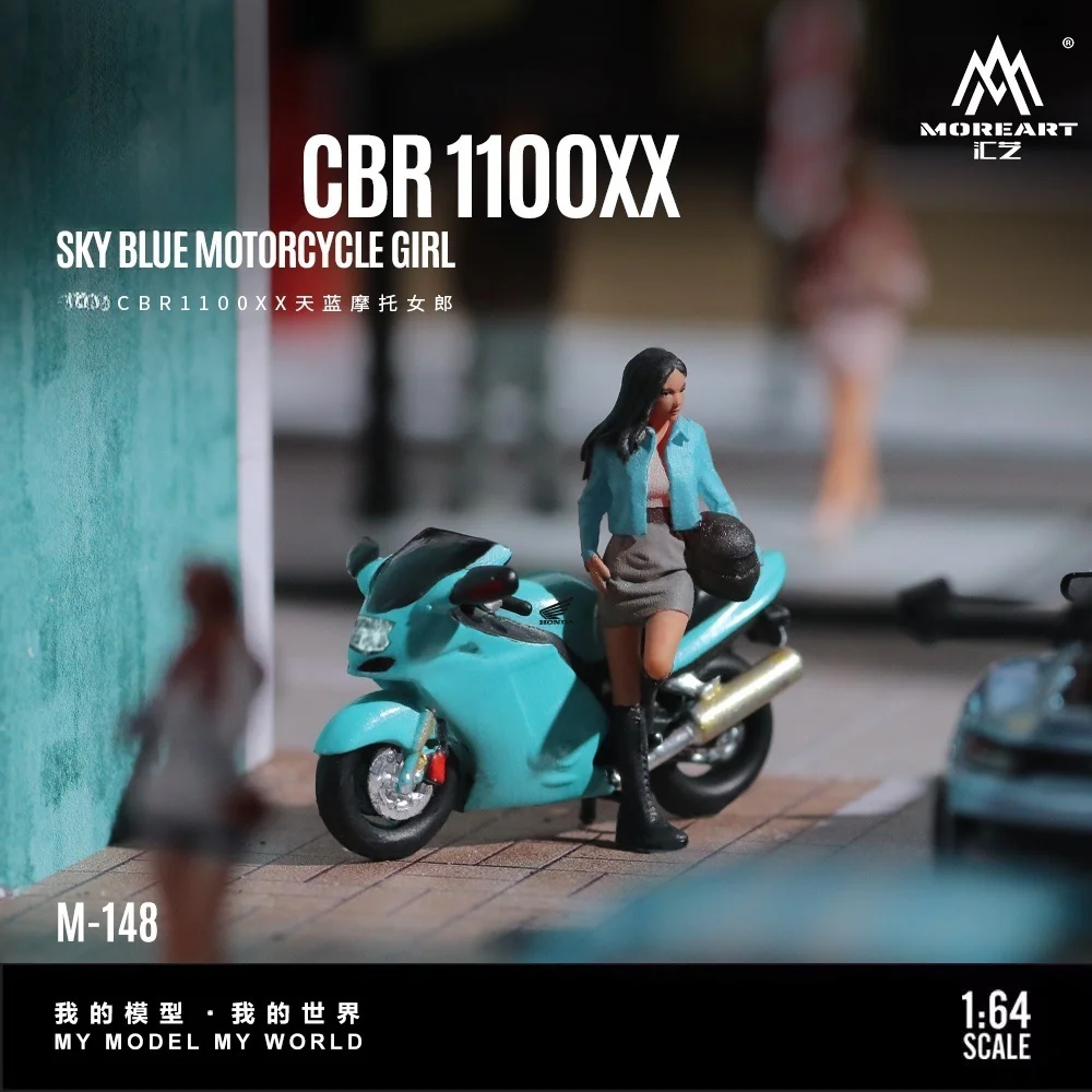 *Pre-order**More Art 1:64 CBR1100XX sky Blue Motorcycle Girl Doll Set Model For Display & Collection & Gift
*Pre-order**More Art 1:64 CBR1100XX sky Blue Motorcycle Girl Doll Set Model For Display & Collection & Gift