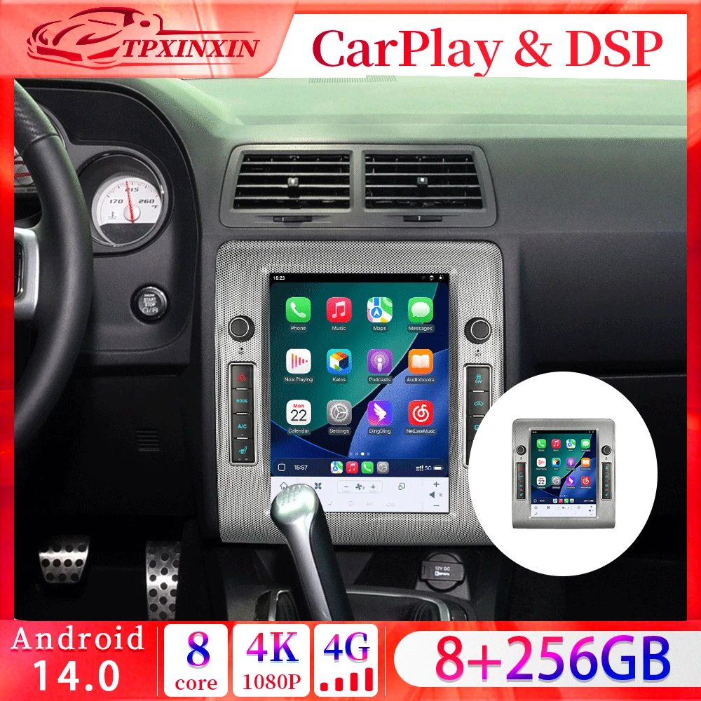 10,4-дюймовый мультимедийный плеер Android 14 в стиле Tesla для Dodge Challenger 2008-2014 с GPS-навигацией, стереосистемой и радио 4G
10,4-дюймовый мультимедийный плеер Android 14 в стиле Tesla для Dodge Challenger 2008-2014 с GPS-навигацией, стереосистемой и радио 4G