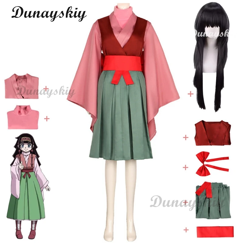 Anime HUNTER×HUNTER Aruka Zorudikku Alluka Zoldyck Cosplay Costume Kimono Skirt Wig Shoes Adult Woman Lovely Halloween Suit
Anime HUNTER×HUNTER Aruka Zorudikku Alluka Zoldyck Cosplay Costume Kimono Skirt Wig Shoes Adult Woman Lovely Halloween Suit
