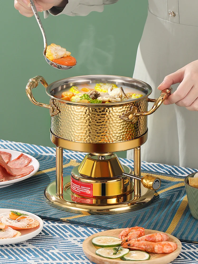 One person, one pot inflatable hot pot, one single person self-service seafood small hot pot, stainless steel small gas stove fo
One person, one pot inflatable hot pot, one single person self-service seafood small hot pot, stainless steel small gas stove fo