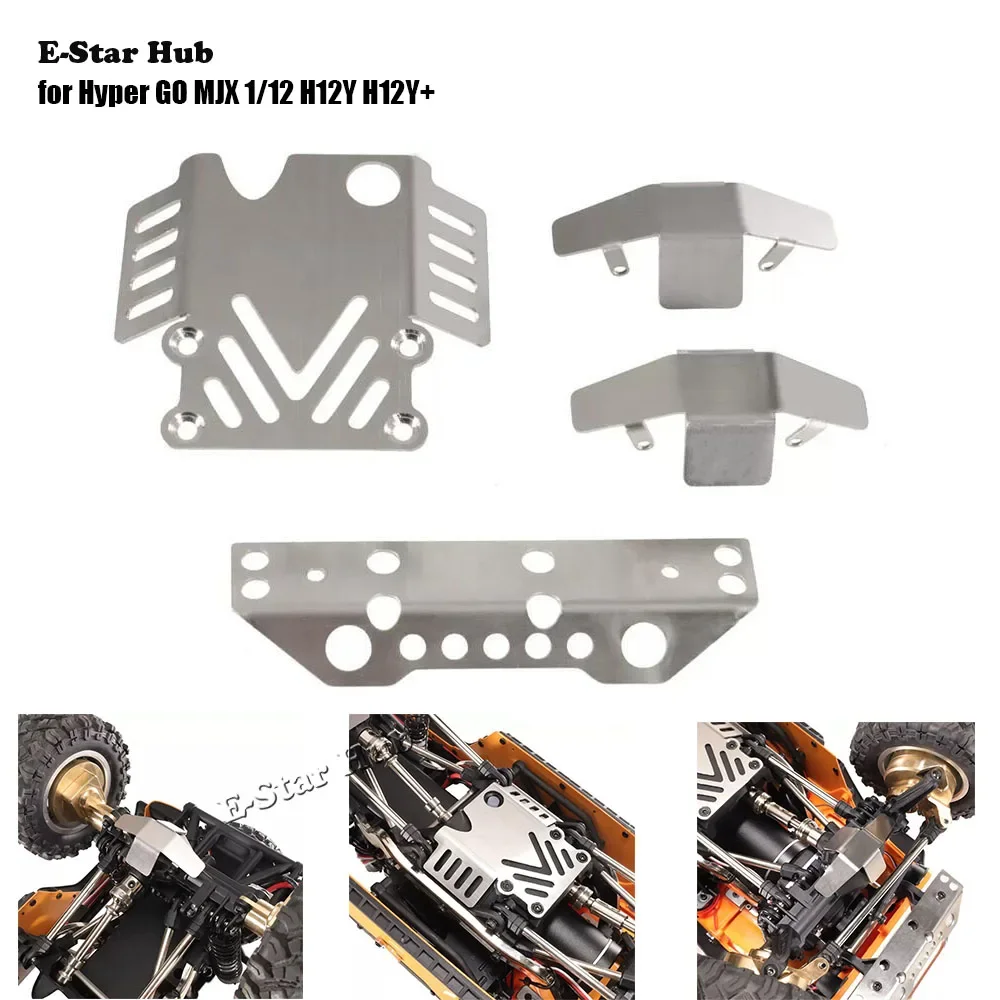 Stainless Steel Front and Rear Chassis Armor Protector Skid Plate for Hyper GO MJX 1/12 H12Y H12Y+ RC Climbing Car Truck
Stainless Steel Front and Rear Chassis Armor Protector Skid Plate for Hyper GO MJX 1/12 H12Y H12Y+ RC Climbing Car Truck